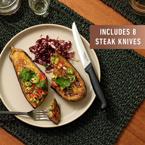 Calphalon Premier Cutlery SharpIN 8 Piece High Carbon Steel Steak Knife Set