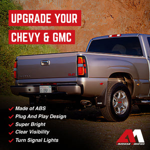 AMERICAN MODIFIED LED Tail Lights for 99-06 Chevy Silverado & 99-02 GMC Sierra
