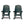 Semco Rockaway Heavy Duty All Weather Outdoor Rocking Chair, Green (2 Pack)