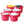 Homz Plastic 18 Gallon Utility Bucket Tub Container with Handles, Pink (6 Pack)