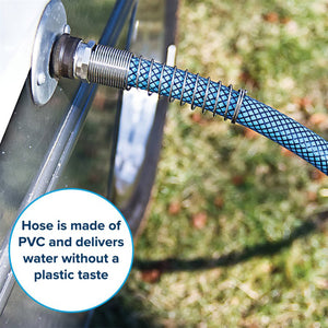 Camco TastePURE 25 Foot No Kink Heavy Duty PVC Premium Drinking Water Hose, Blue