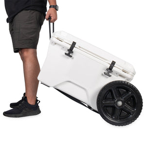 Camco Metal Universal Cooler Cart Dolly with Straps & 12" Wheels, 200lb Capacity