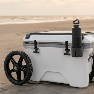 Camco Metal Universal Cooler Cart Dolly with Straps & 12" Wheels, 200lb Capacity