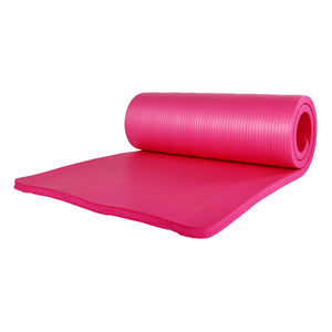 BalanceFrom Fitness 7 Piece Yoga Set with Mat, Stretch Strap, & Knee Pad, Pink