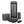BalanceFrom Fitness 7 Piece Yoga Set with Mat, Stretch Strap, & Knee Pad, Gray