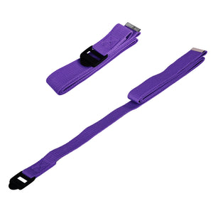 BalanceFrom Fitness 7 Piece Yoga Set with Mat, Stretch Strap, & Knee Pad, Purple