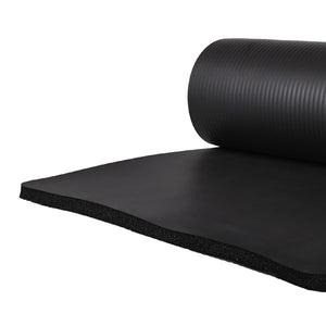 BalanceFrom Yoga Mat with Knee Pad, Yoga Blocks, Carrying Strap, and Extra 1-Inch Foam, Exercise Mat for Gym or Home Workout, 71" x 24", Black