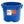 API 20 Quart Plastic Thermostatically Controlled Round Flat Back Heated Bucket