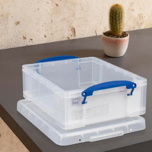 Really Useful Box 8.1L Plastic Storage Container w/Snap Lid & Clip Lock Handle