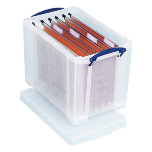 Really Useful Box 19L Plastic Storage Container w/Snap Lid & Clip Lock Handles - TRAPSKI