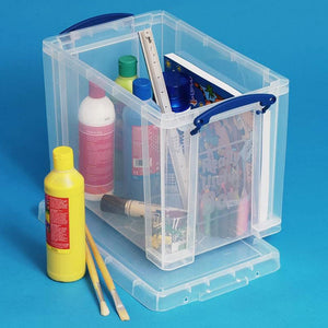 Really Useful Box 19L Plastic Storage Container w/Snap Lid & Clip Lock Handles - TRAPSKI