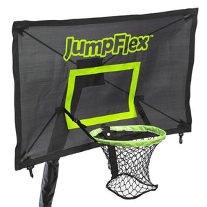 JumpFlex PROJAM Hero Basketball Hoop and Net Attachment for Trampolines, Black - TRAPSKI