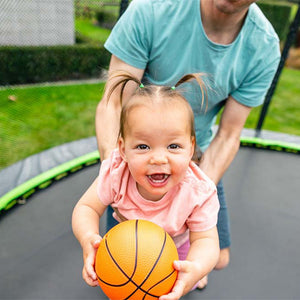 JumpFlex PROJAM Hero Basketball Hoop and Net Attachment for Trampolines, Black - TRAPSKI