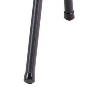 MECO Sudden Comfort Deluxe Mist Fabric Padded Folding Chair, Black (Set of 4)