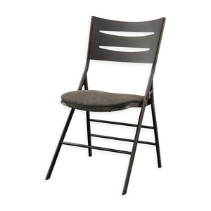 MECO Sudden Comfort Destiny 3 Slat Back Padded Folding Chair, Cinnabar(Set of 4)