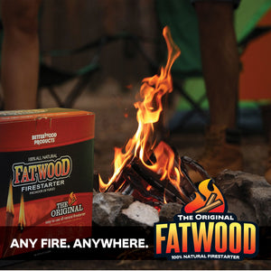 Better Wood Products All Natural Pine Wood Fatwood Firestarter, 5 Pound Birch Bucket