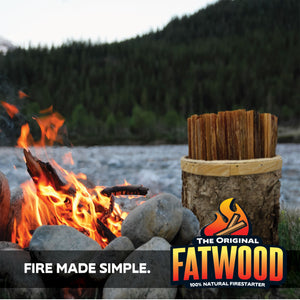 Better Wood Products All Natural Pine Wood Fatwood Firestarter, 5 Pound Birch Bucket