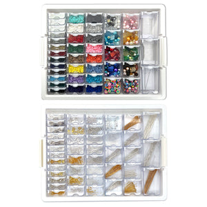 Bead Storage Solutions Elizabeth Ward Mixed Bead Tray with Jewelry Findings Tray - TRAPSKI