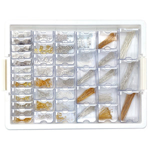Bead Storage Solutions Elizabeth Ward Mixed Bead Tray with Jewelry Findings Tray - TRAPSKI
