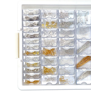 Bead Storage Solutions Elizabeth Ward Mixed Bead Tray with Jewelry Findings Tray - TRAPSKI