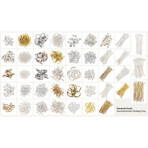 Bead Storage Solutions Elizabeth Ward Mixed Bead Tray with Jewelry Findings Tray - TRAPSKI