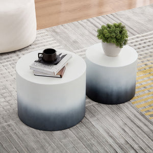 MDF with Ash/Oak/Walnut Veneer Nesting Table Set of 2