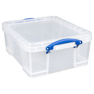 Really Useful Box 17L Storage Container with Lid and Clip Lock Handles (10 Pack) - TRAPSKI