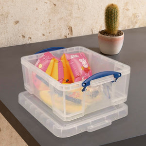 Really Useful Box 17L Storage Container with Lid and Clip Lock Handles (10 Pack) - TRAPSKI