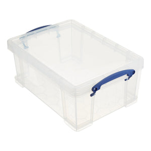 Really Useful Box 9L Storage Container with Snap Lid & Clip Lock Handle (4 Pack) - TRAPSKI