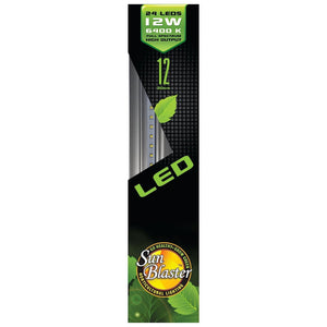 SunBlaster 12'' 6400K 12W Self Cooling High Output LED Strip Plant Grow Light - TRAPSKI