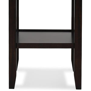 New Classic Furniture Celeste 42 Inch Faux Marble Round Counter Table, Espresso