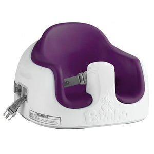 Bumbo Baby Toddler Soft Foam 3 in 1 Multi Seat with Tray and Buckle Straps, Plum - TRAPSKI