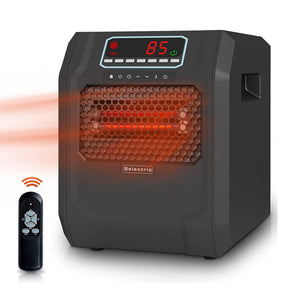 VOLTORB Portable Electric Space Heater w/Remote Control & Fan Only Mode, Black - TRAPSKI