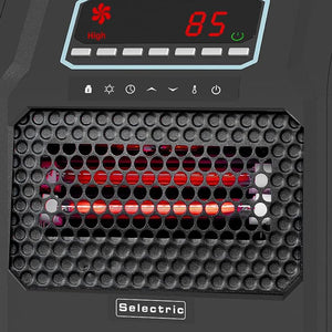 VOLTORB Portable Corded Electric Radiant Space Heater w/3 Heat Settings, Black