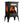 selectric Freestanding Portable Electric Fireplace Heater w/ Remote, Dark Black