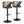 Cosi - Mid Century Modern Adjustable Barstool With Swivel With Rounded T Footrest (Set of 2)