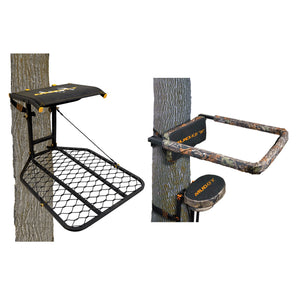 Muddy The Boss Hang On Hunting Tree Stand Platform & Flip Up Shooting Rail Rest
