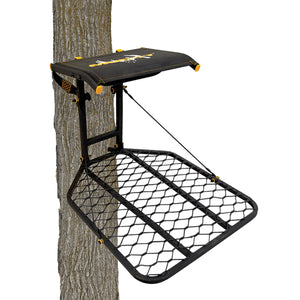 Muddy The Boss Hang On Hunting Tree Stand Platform & Flip Up Shooting Rail Rest