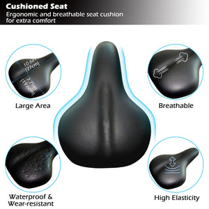 Ksports Home Magnetic Resistance Exercise Stationary Workout Bike w/ LCD Screen