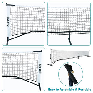 Ksports Pickleball Set, 22' Net, LED Shuttlecocks, Carry Bag & Game Balls, White