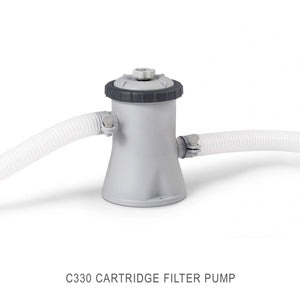 Intex 10ft x 30in Metal Frame Above Ground Pool & Intex Steel Frame Pool Ladder