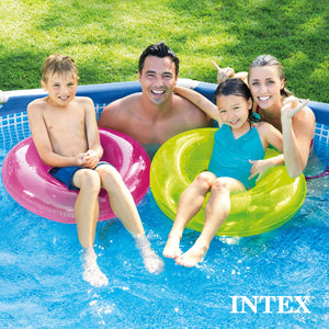 Intex 10ft x 30in Metal Frame Above Ground Pool & Intex Steel Frame Pool Ladder