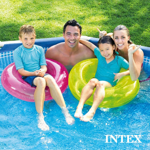 Intex 10ft x 30in Metal Frame Above Ground Pool & Intex Steel Frame Pool Ladder