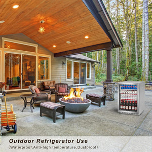 IceJungle 5.3 Cu. Ft. 160 Can Under Counter Freestanding Beverage Drink Fridge