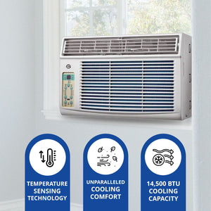 HomePointe 14500 BTU Window Air Conditioner w/Remote Control & LED Digital Panel