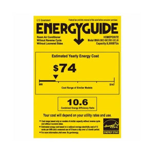 HomePointe 8000 BTU Through the Wall Air Conditioner w/Remote & Digital Panel