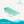 Ostrich Chaise Sunbathing Poolside Beach Chair with Recliner Lounge Chair, Teal - TRAPSKI