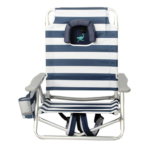 Ostrich On Your Back Sand Beach 6 Inch Off The Ground Lounge Chair (2 Pack)