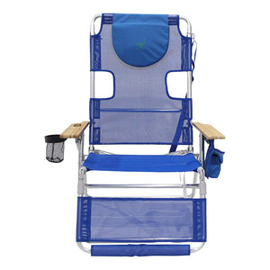 Ostrich Altitude 3N1 Chair and Ladies Comfort On Your Back Beach Chair, Blue