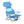 Ostrich Ladies Comfort Lounger Face Down Chair & On Your Back Beach Chair, Blue